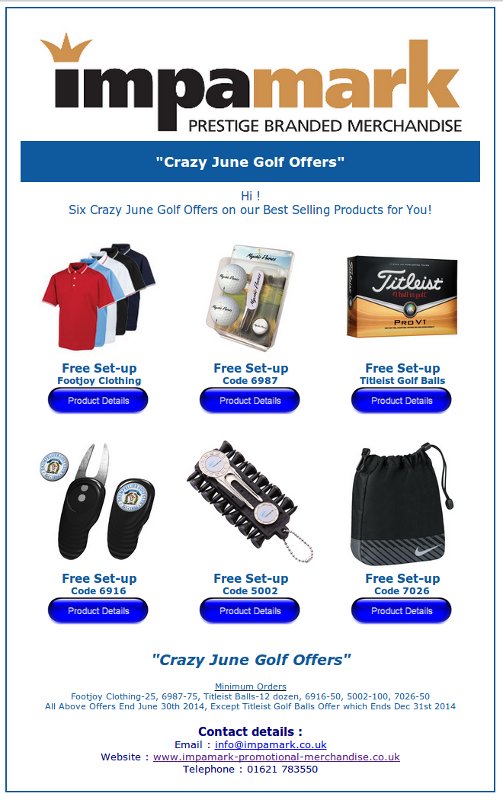 Golf offer for June