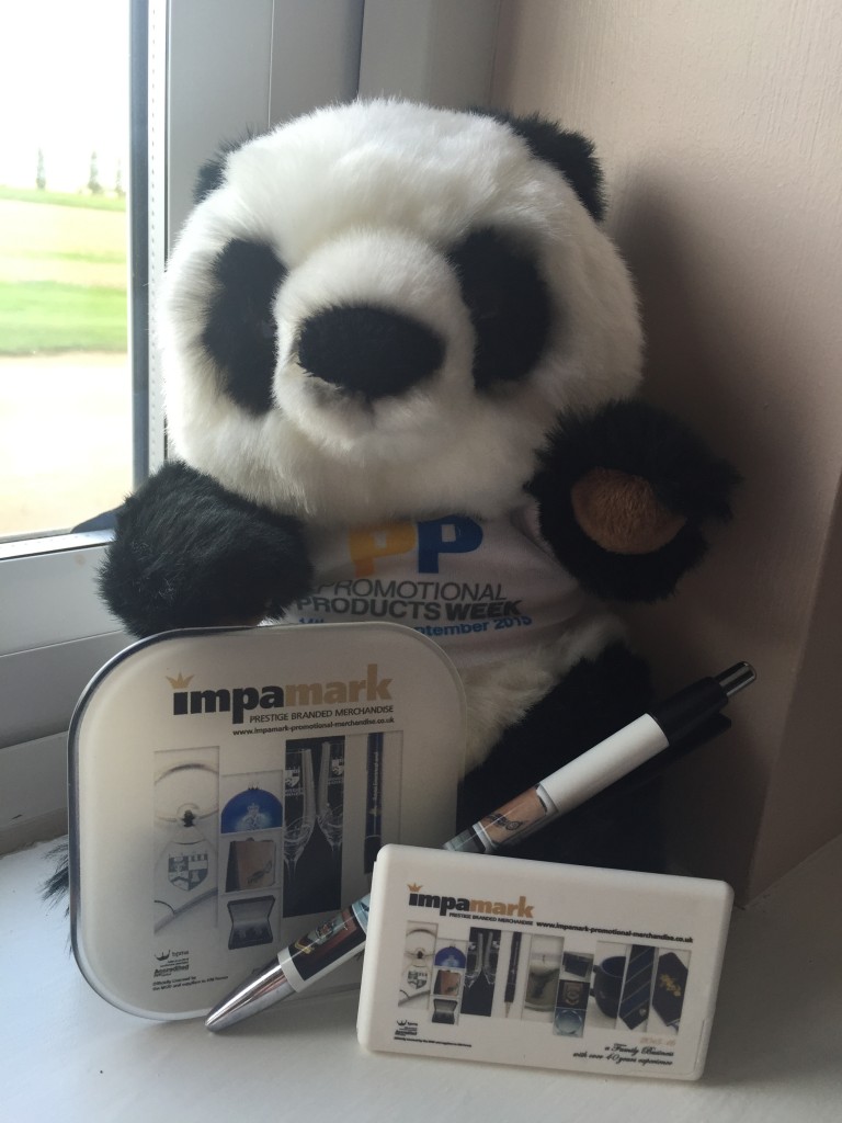 Panda with our giveaways