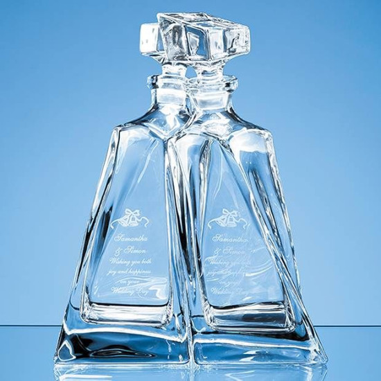 0.5ltr Crystalite Lovers Decanter