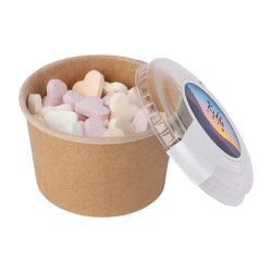 Heart Sweets in Kraft Tub