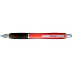 Nash ballpoint pen with coloured barrel and black grip