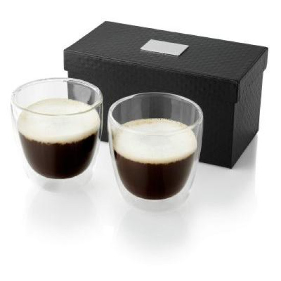 Boda 2-piece glass coffee cup set