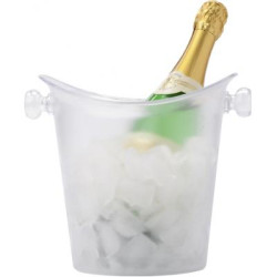 Frosted plastic cooler/ice bucket.