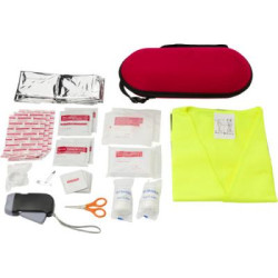 Car emergency first aid kit.