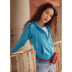 Fruit Of The Loom Lady-Fit Lightweight Hooded Sweat Jacket