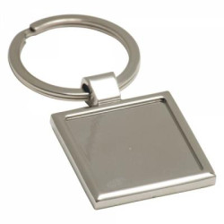 Square Alloy Injection Keyring