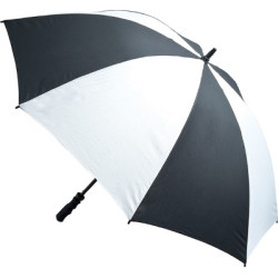 Fibreglass Storm Umbrella - Black and White