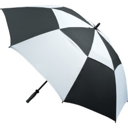 Vented Golf Umbrella - Black and White