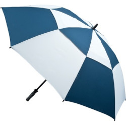 Vented Golf Umbrella - Navy and White