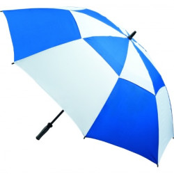 Vented Golf Umbrella - Royal and White