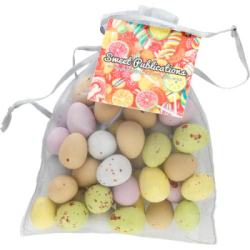 Large Organza Bag with Mini Eggs