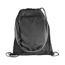 Peek zippered pocket drawstring backpack