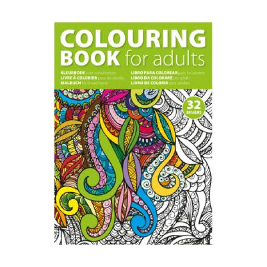 A4 Adult's colouring book.