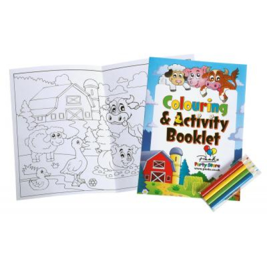 Colouring Book with 4 Pack of Pencils