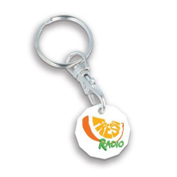 100% Recycled Trolley Coin Keyring