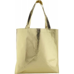 Nonwoven laminated shopping bag.