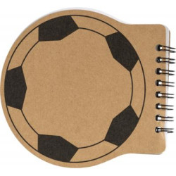 Football shaped notebook