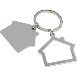 Zinc alloy house keychain