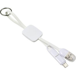 USB-C charging cable with key ring