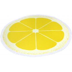 Microfiber (160 gr/m2) round beach towel with a diameter of 150 .