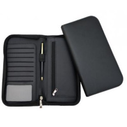 Clapham PU Deluxe Zipped Travel Wallet