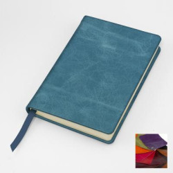 Kensington Distressed Nappa Leather Pocket Casebound Notebook