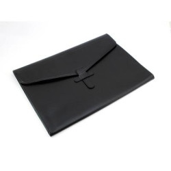 Black Belluno PU Envelope Style Underarm Folio / Laptop Sleeve
