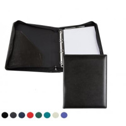 E Leather A4 Zipped Ring Binder