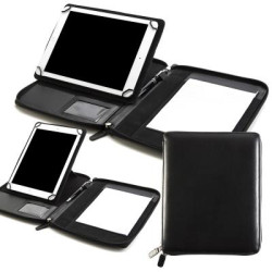 Sandringham Nappa Leather A5 Zipped Adjustable Tablet Holder
