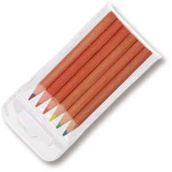 Colourworld Half Length Pencils Wlt 6 Natural