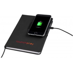 Cation Notebook with Wireless Charging Pad