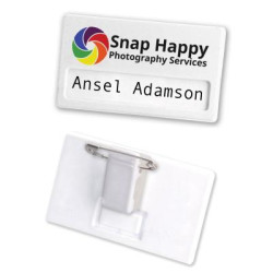 Recycled Name Badge - Combi Clip