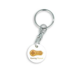 Recycled EURO Trolley Coin Keyring