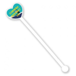 Recycled Drink Stirrer Heart