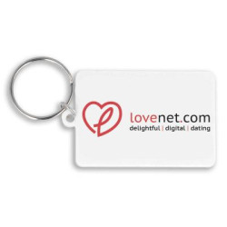 Recycled 55mm Rectangle Keyring