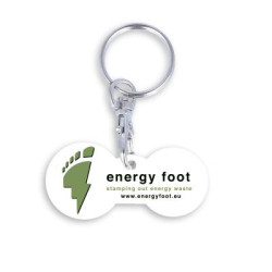 Recycled Multi Euro Trolley Stick Keyring