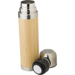 Bamboo thermos bottle
