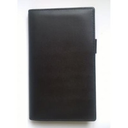 Deluxe Windsor Leather Pocket Wallet With Notebook Insert
