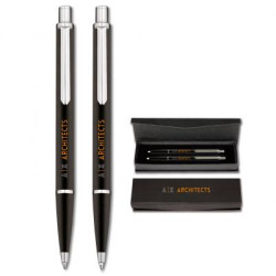 Black Novara Pen Set by Inovo design