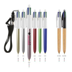 BIC® 4 Colours Glacé with Lanyard Screen Printing