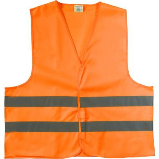 High visibility safety jacket polyester (150D)