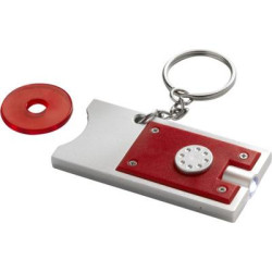 Key holder with coin (â‚¬0.50)
