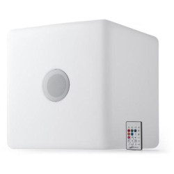 LED cube with double speaker