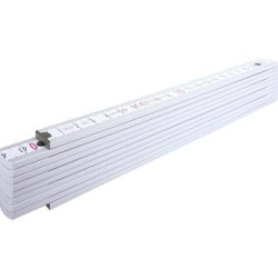 2m foldable ruler - White