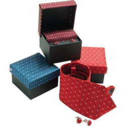 Tie & Cufflink Box Set (Woven Micro Polyester)
