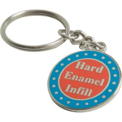 Stamped Hard Enamel Keychain (50mm)