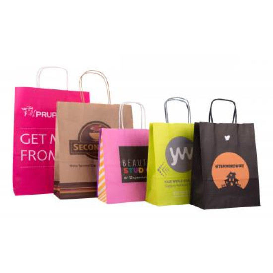 Twisted Paper Handle Carrier Bag Twisted Paper Handle Carrier Bag