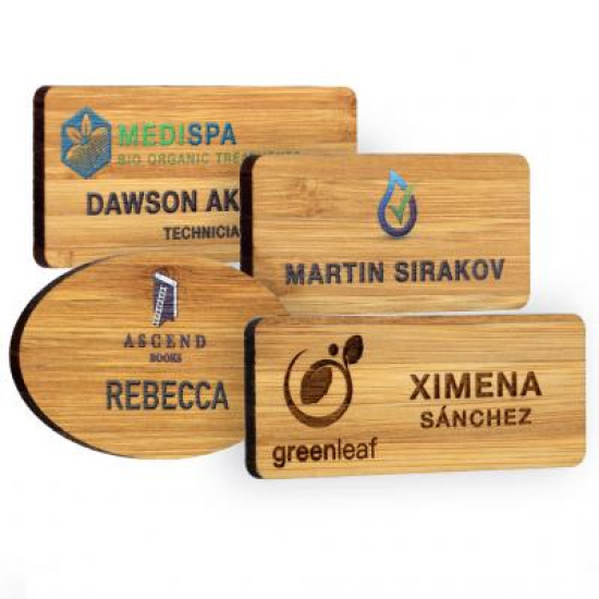 Bamboo Name Badges Bamboo Name Badges
