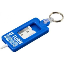 Recycled Tyre Tread Check Keychain 
