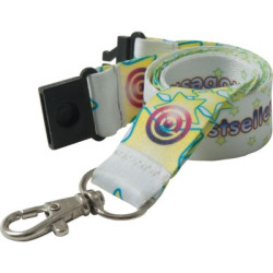 20mm Dye Sublimated Polyester Lanyard